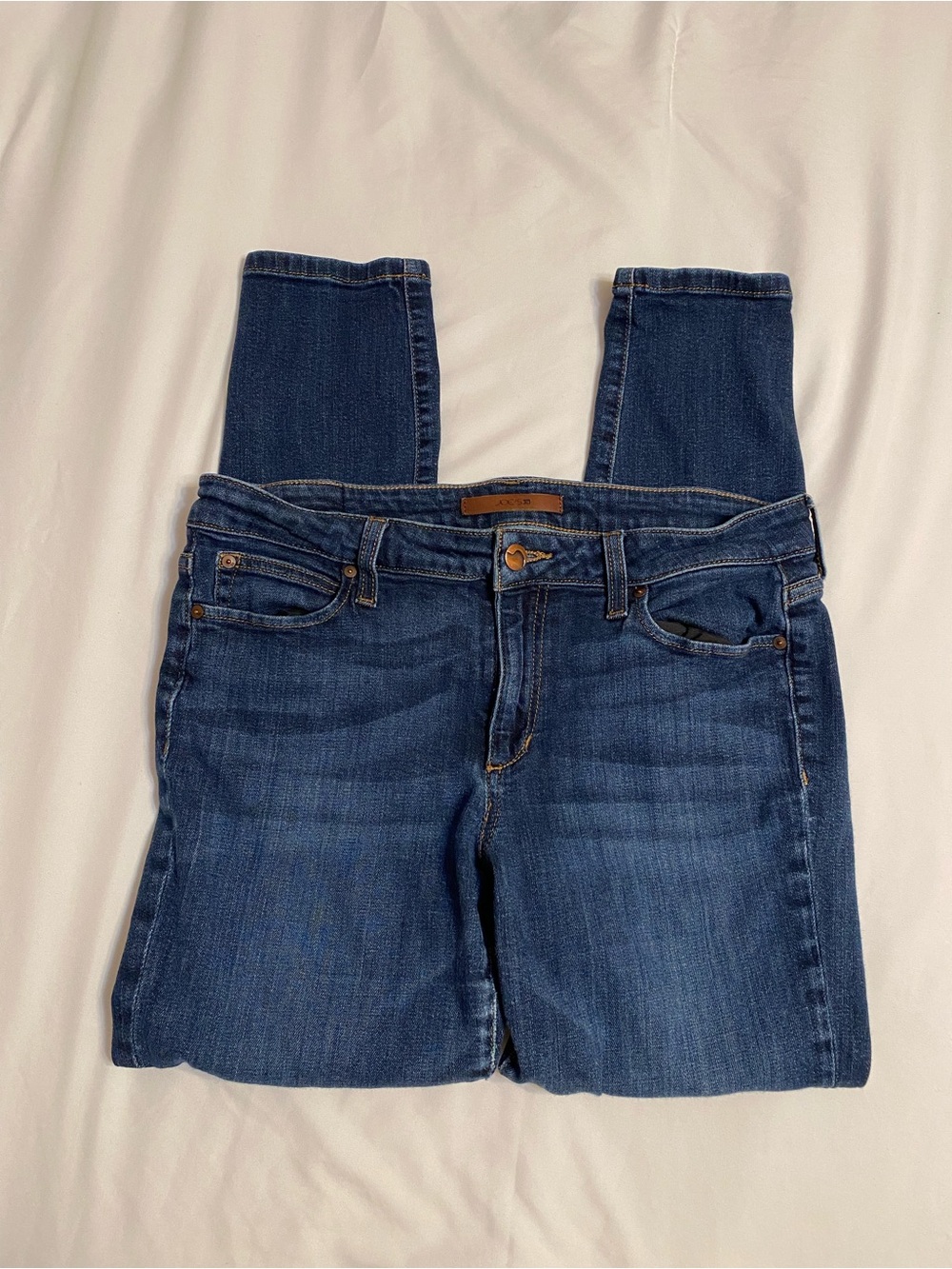 Joe's Jeans Women's The Icon Mid Rise Skinny Ankle Dark Blue Denim